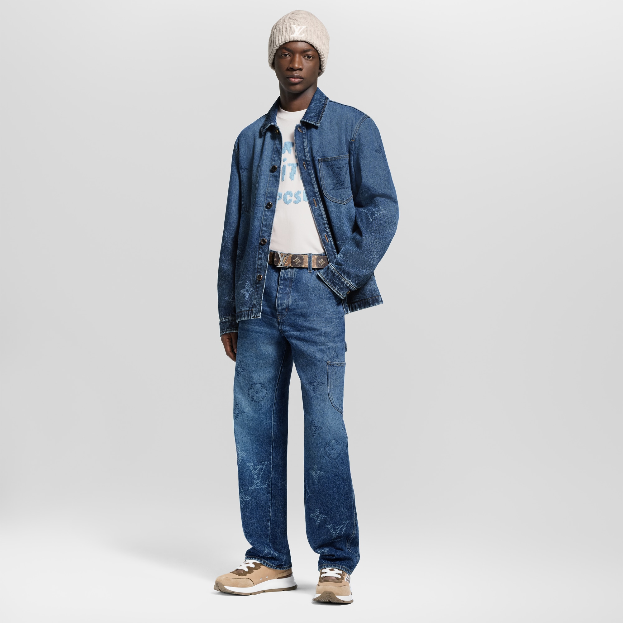 Monogram Denim Workwear Overshirt - Men - Ready-to-Wear | LOUIS